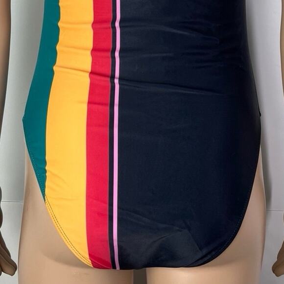 Juicy Couture One Shoulder Black Color Block One Piece Bathing Suit - Picture 8 of 13